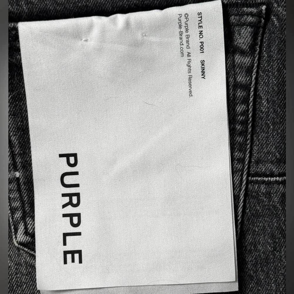 Men's Slim Jeans in Washed Black - PURPLE Brand